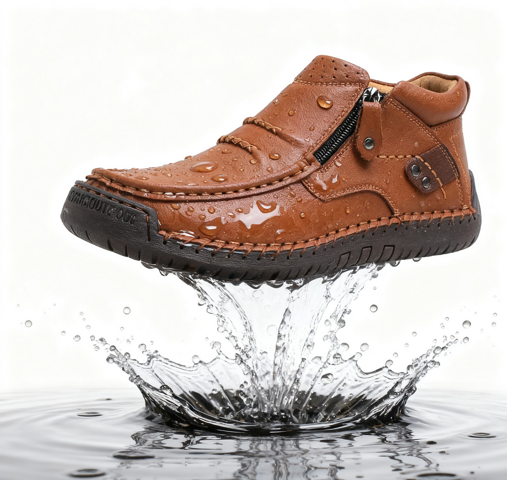 (⏰ Oferta ograniczona czasowo – 50% zniżki) – Ręcznie robione, najwyższej jakości skórzane buty męskie wsuwane – szeroki nosek, wsparcie łuku stopy, wodoodporność, antypoślizgowa podeszwa (nadaje się do noszenia na co dzień, w podróży i na świeżym powietr