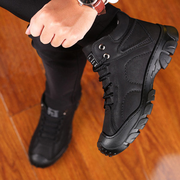 (🔥Ograniczona czasowo zniżka 50% – nie przegap!)⏰ – Miękkie, wygodne i ciepłe skórzane buty w stylu retro✅ (Wsparcie dla stóp – Wodoodporne i wiatroszczelne – Niezbędne na zimę)