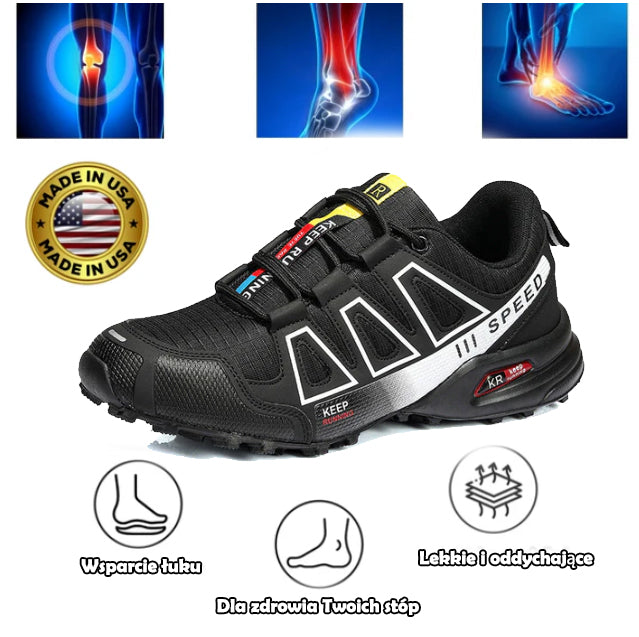 Ortopedyczne buty turystyczne Flemat® | Ergonomicznie zaprojektowane, aby łagodzić ból pleców, nóg i stawów.