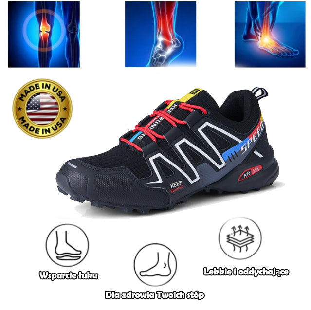 Ortopedyczne buty turystyczne Flemat® | Ergonomicznie zaprojektowane, aby łagodzić ból pleców, nóg i stawów.