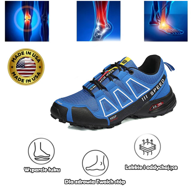 Ortopedyczne buty turystyczne Flemat® | Ergonomicznie zaprojektowane, aby łagodzić ból pleców, nóg i stawów.