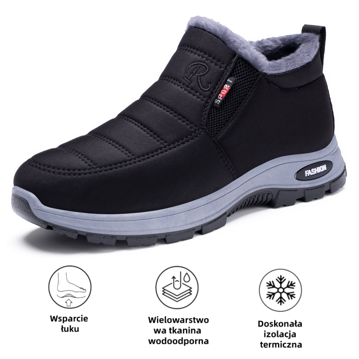 🎉Dzisiejsza oferta specjalna: 70% zniżki – nie przegap! ⏰Ergonomiczne, zimowe buty ortopedyczne łagodzące ból stóp, kolan i pleców – unisex