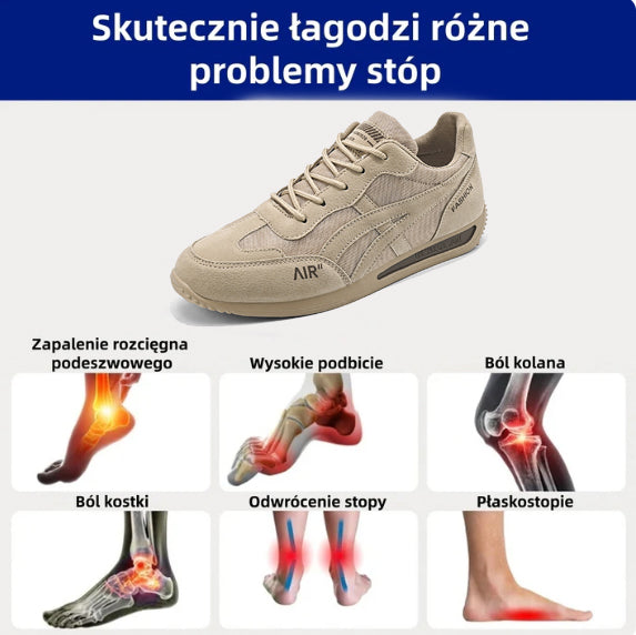 🔥 50% zniżki | buty ortopedyczne flemat® | Zapewniają wsparcie łuku stopy, łagodzą ból i ułatwiają chodzenie | Odpowiednie zarówno dla mężczyzn, jak i kobiet.