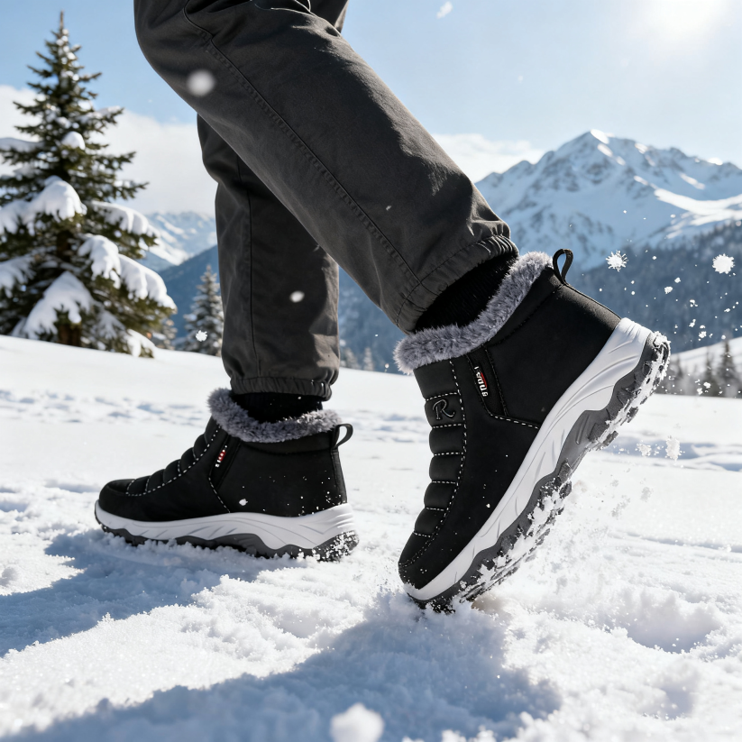 (🔥Oferta ograniczona czasowo - 50% zniżki - Nie przegap!) Wygodne i ergonomiczne zimowe buty z ciepłą wełnianą podszewką - łagodzą ból pleców, stawów i stóp.