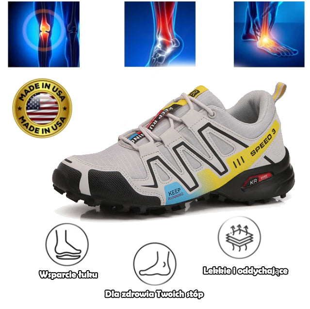 Ortopedyczne buty turystyczne Flemat® | Ergonomicznie zaprojektowane, aby łagodzić ból pleców, nóg i stawów.