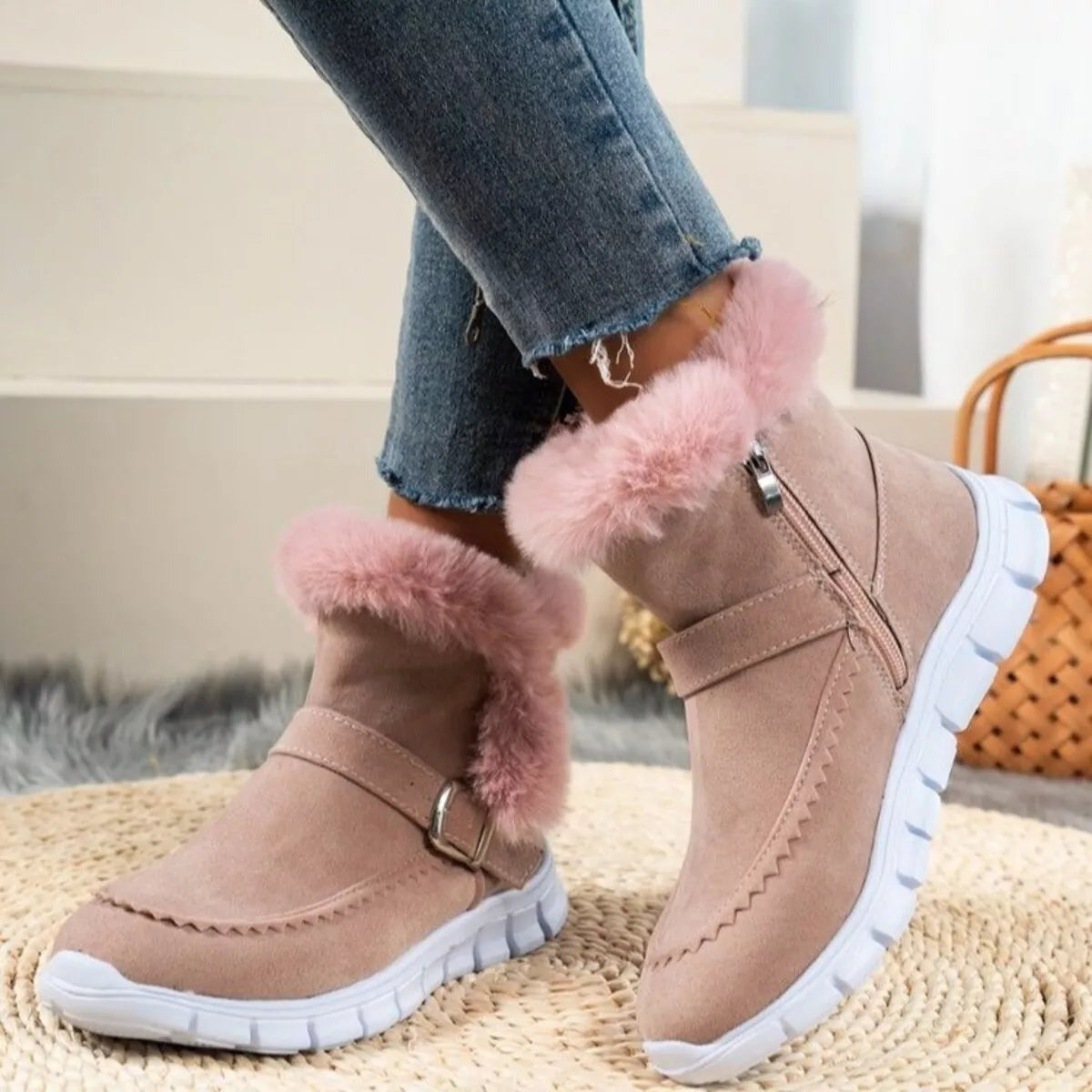 flemat® - Ergonomicznie ukształtowane zimowe buty ortopedyczne łagodzące ból stóp, kolan i pleców - Damskie