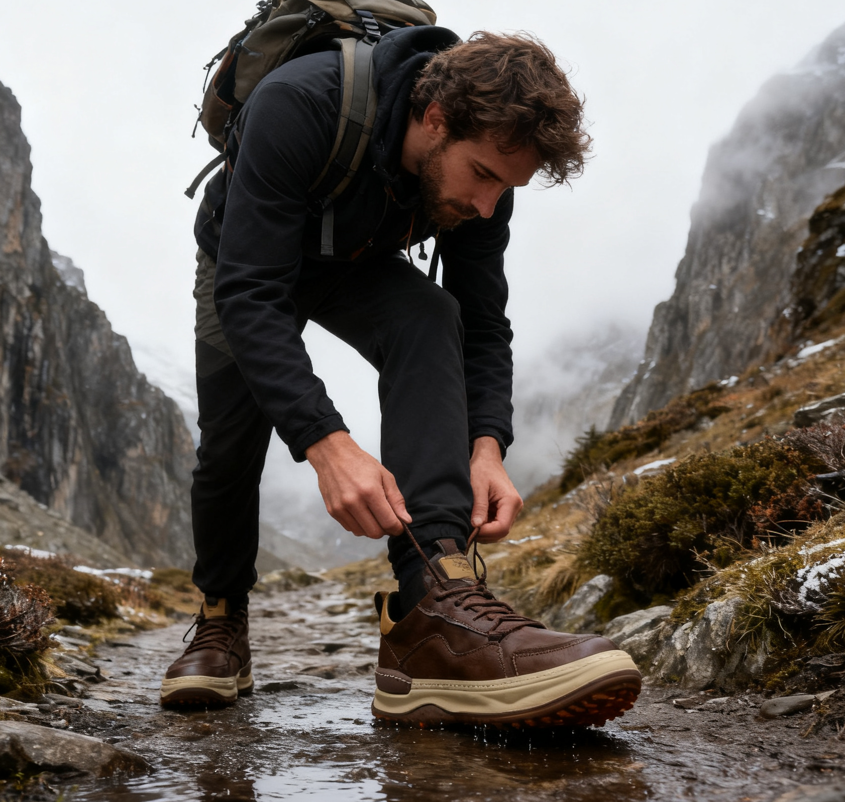 (🔥50% zniżki dzisiaj - nie przegap) - Wybrane buty z dwuwarstwowej skóry cielęcej - wodoodporne i antypoślizgowe (połączenie funkcjonalności i estetyki)
