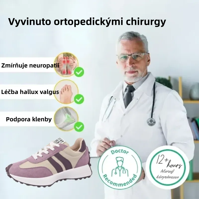 Buty codzienne flemat® | Z szerokim noskiem, który zmniejsza nacisk na stopy.