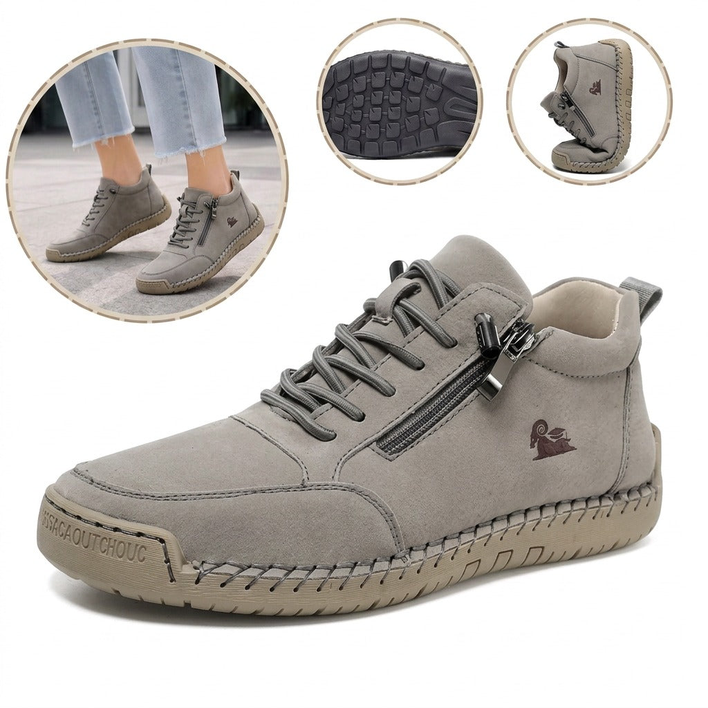 Ergonomiczne buty ortopedyczne ze skóry — wykonane z najwyższej jakości włoskiej skóry bydlęcej, z podparciem łuku stopy, które pomaga złagodzić ból stóp