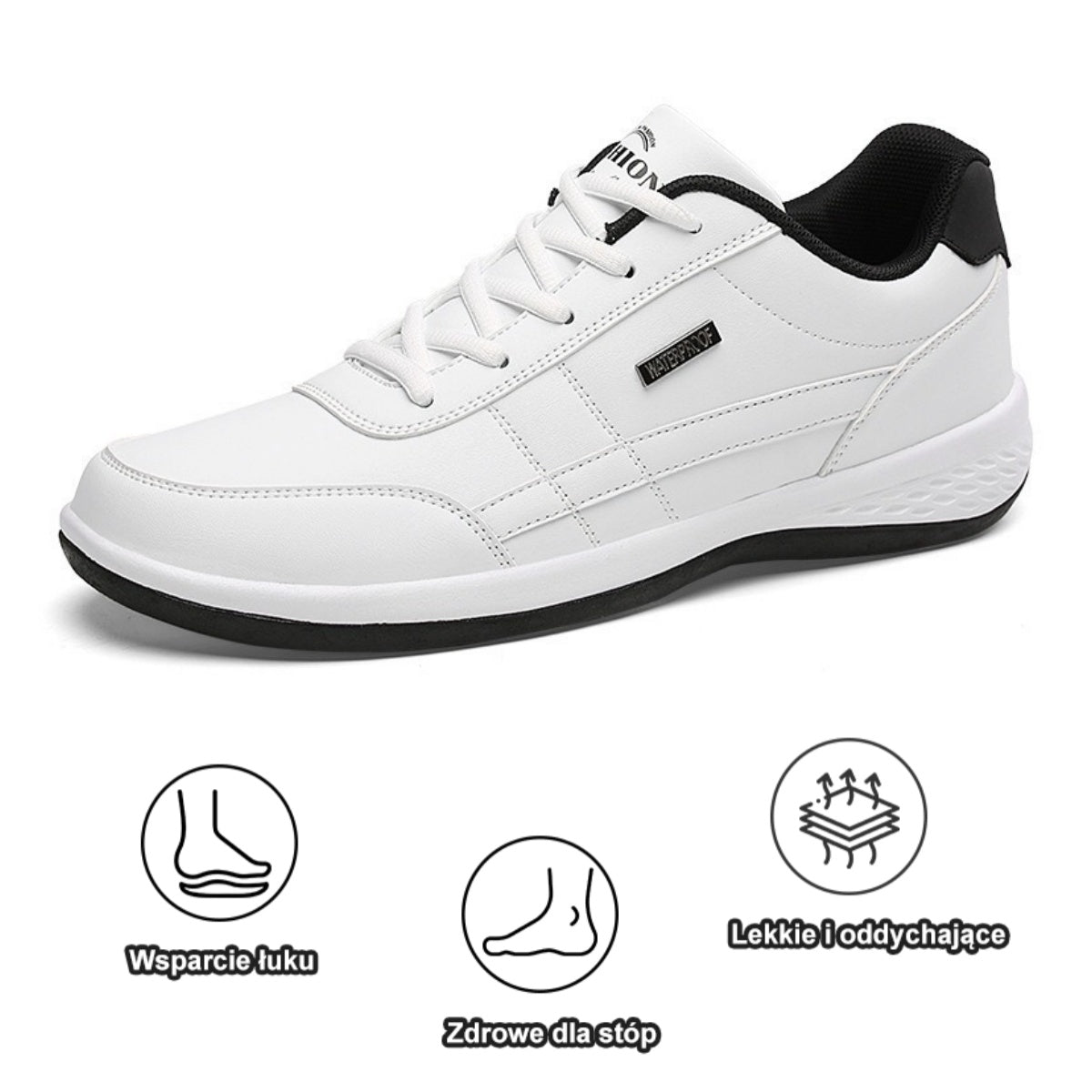 🔥Dziś połowa ceny - nie przegap Ergonomicznie zaprojektowane buty ortopedyczne - konstrukcja z podparciem łuku stopy 👞Łatwo pozbądź się bólu stóp