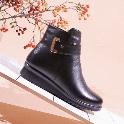 🔥 50% zniżki dzisiaj - Nie przegap ⏰ - Miękkie i wygodne damskie buty z prawdziwej skóry owczej (z podparciem łuku stopy dla łatwiejszego chodzenia)