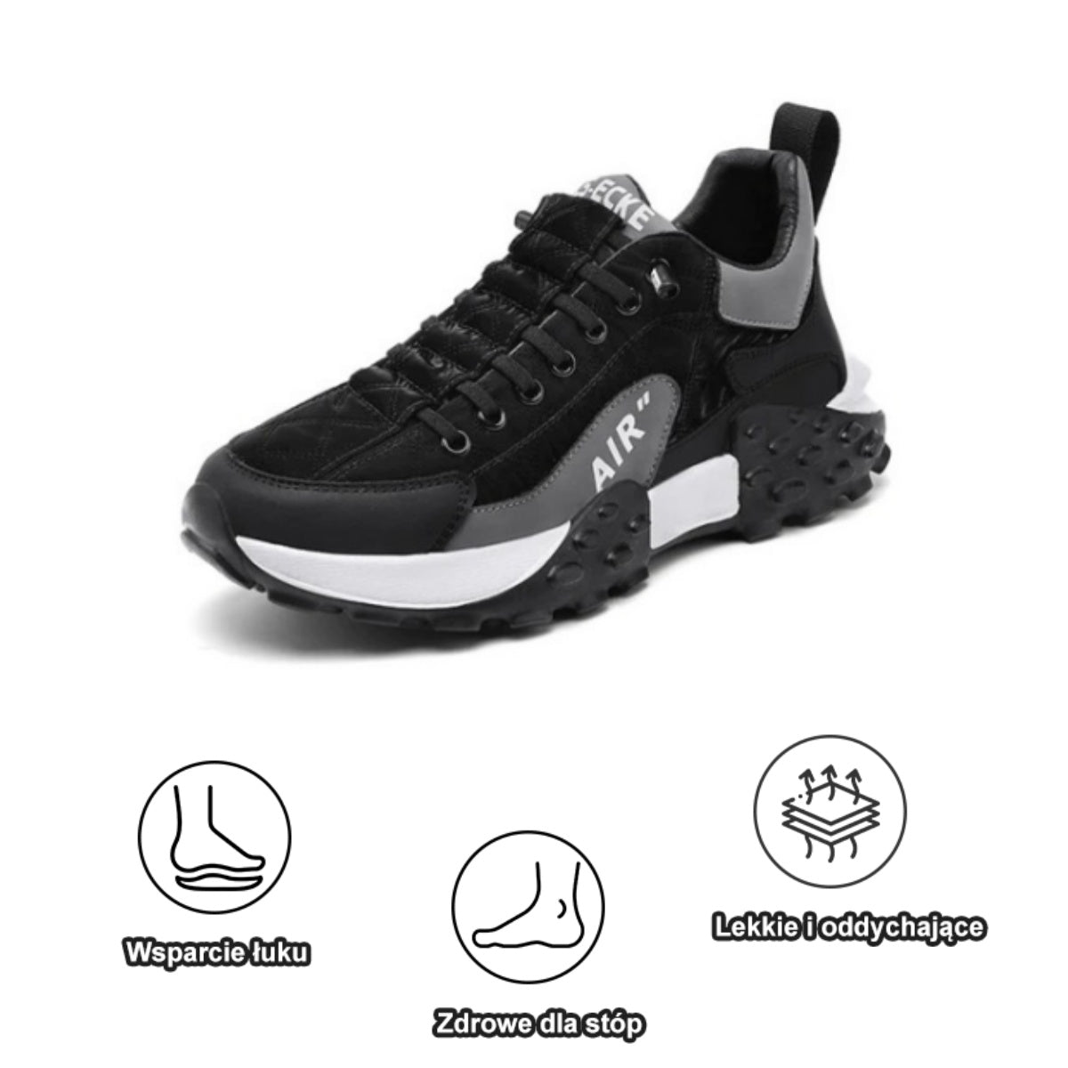 【🔥Dziś połowa ceny - nie przegap】 Ergonomicznie zaprojektowane buty ortopedyczne - konstrukcja z podparciem łuku stopy 👞Łatwo pozbądź się bólu stóp