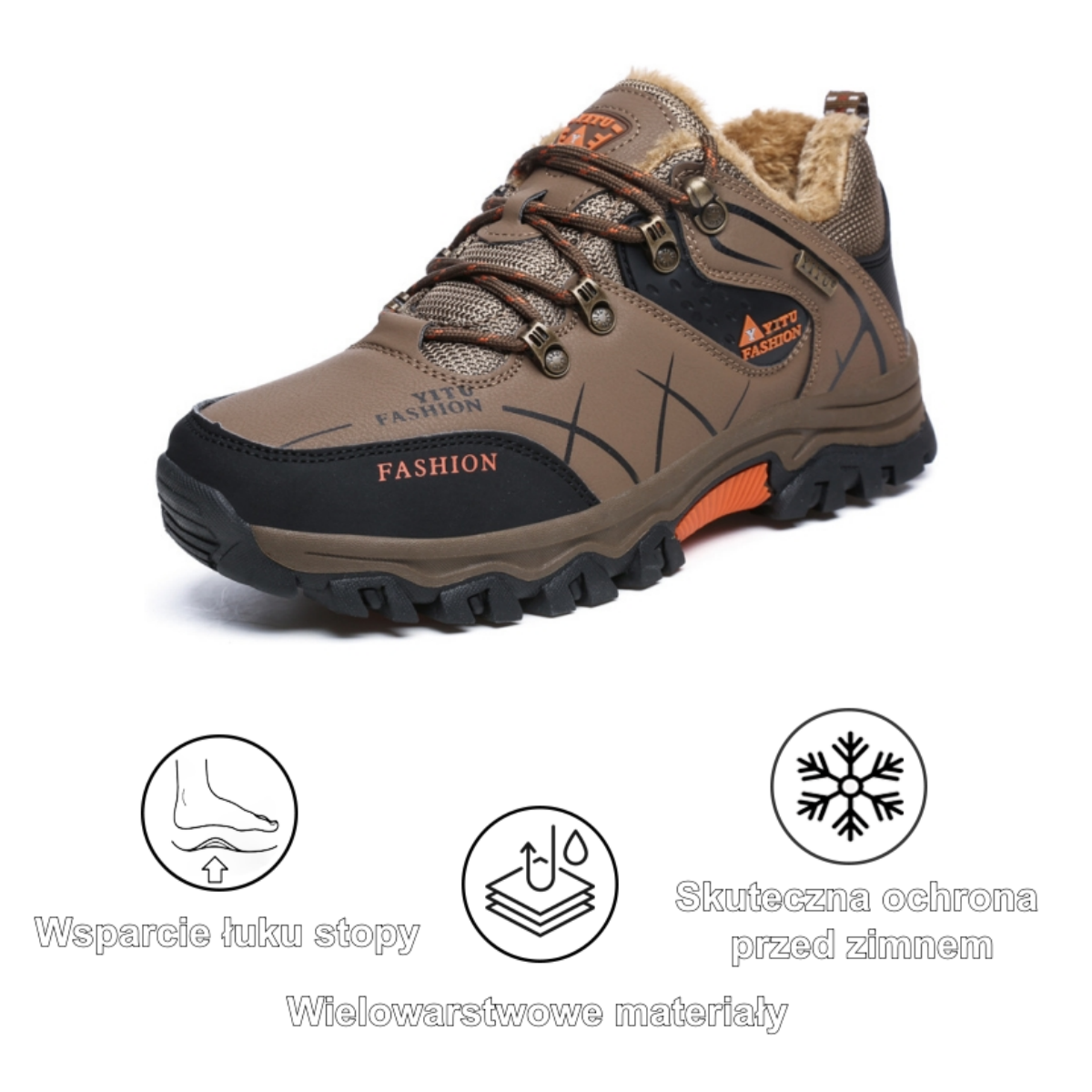 [⏰50% zniżki dzisiaj - nie przegap] Ergonomiczne buty trekkingowe - skóra premium + ciepło 👞