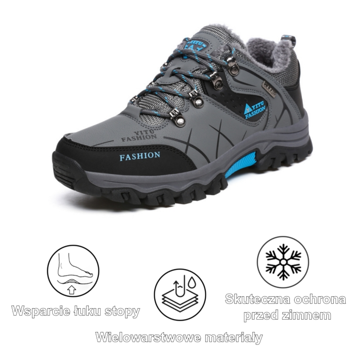 [⏰50% zniżki dzisiaj - nie przegap] Ergonomiczne buty trekkingowe - skóra premium + ciepło 👞