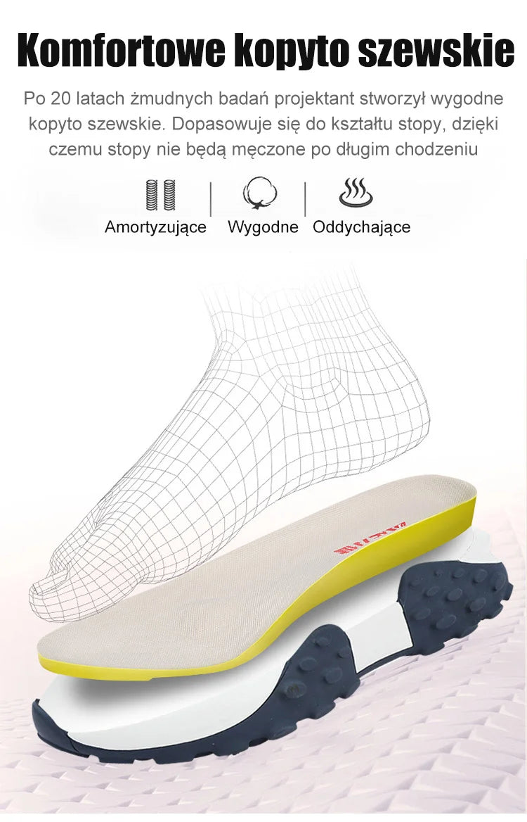 (🔥60% zniżki dzisiaj - nie przegap) ⏰Ergonomiczne - miękkie i wygodne ortopedyczne buty codzienne/sportowe ✅podparcie łuku stopy ułatwia chodzenie