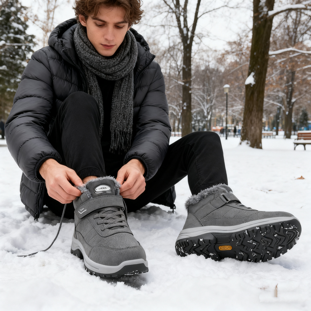 🔥Czarny Piątek: 50% zniżki!⏰ - Zimowe buty ortopedyczne flemat®, 👞 Antypoślizgowe i ciepłe - Wygodny krój - Ergonomiczny kształt. (Unisex)