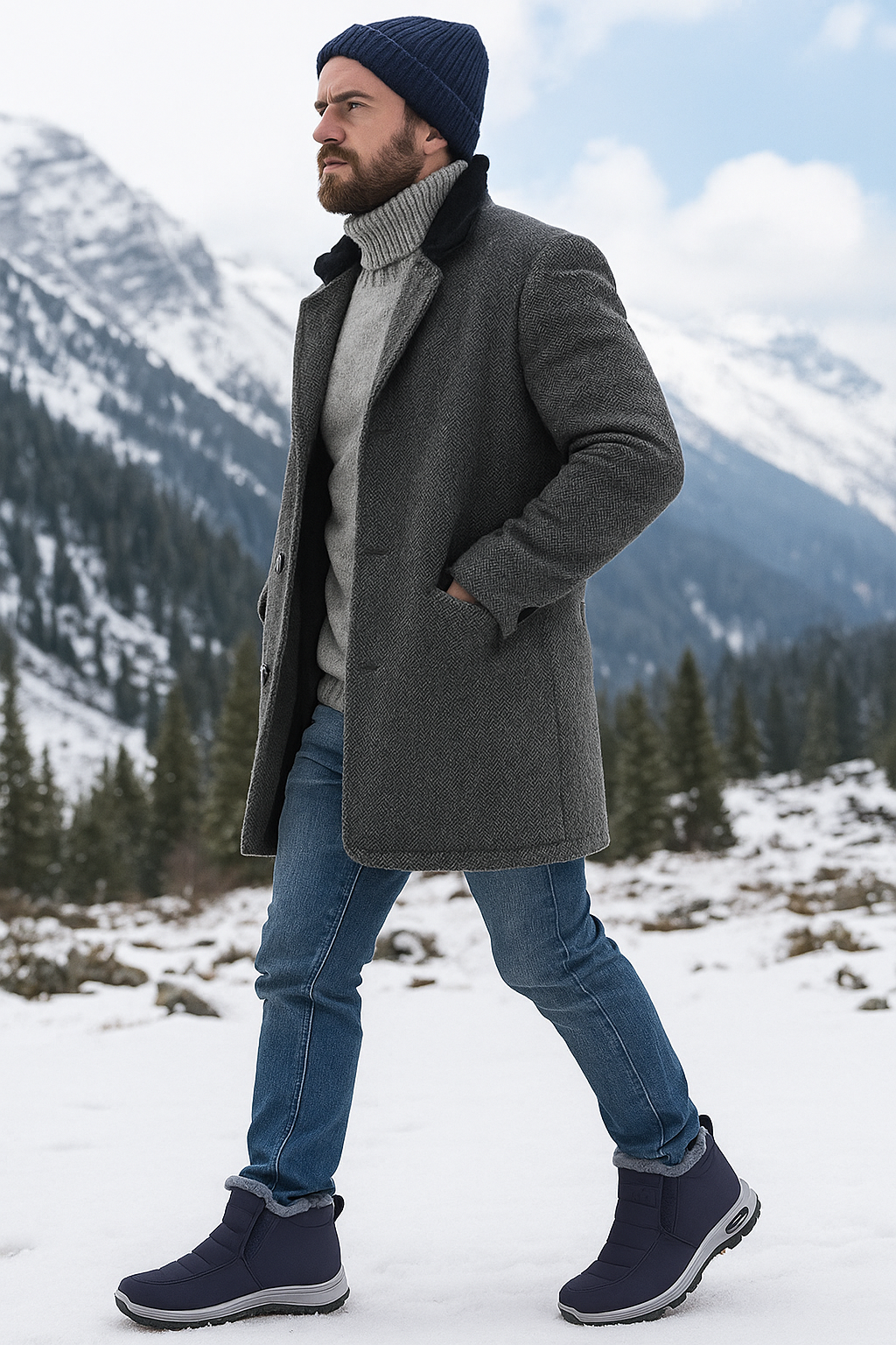 (🔥Oferta ograniczona czasowo - 50% zniżki - Nie przegap!) Wygodne i ergonomiczne zimowe buty z ciepłą wełnianą podszewką - łagodzą ból pleców, stawów i stóp.