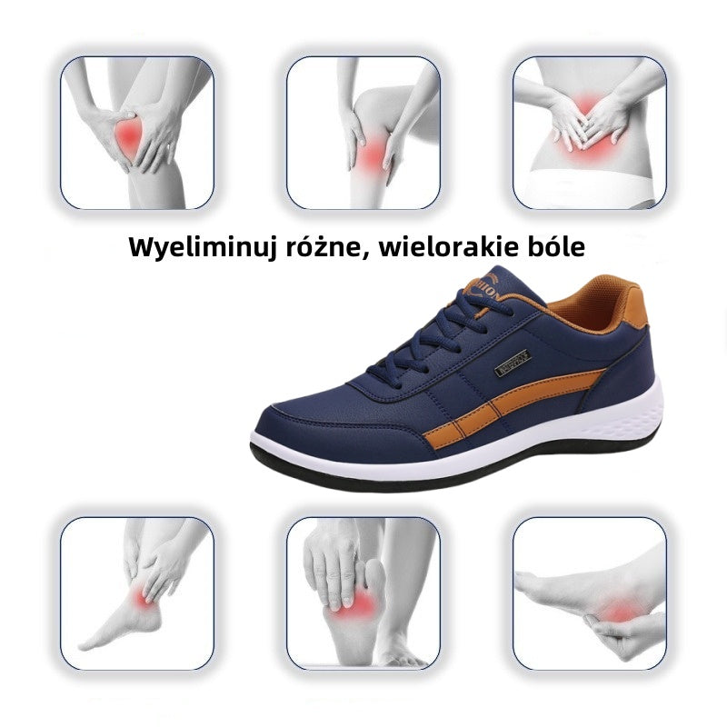 🔥Dziś połowa ceny - nie przegap Ergonomicznie zaprojektowane buty ortopedyczne - konstrukcja z podparciem łuku stopy 👞Łatwo pozbądź się bólu stóp