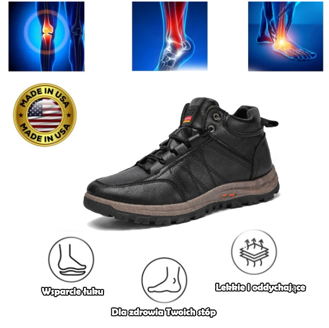 Najwyższej jakości obuwie ortopedyczne flemat® | Ergonomiczna konstrukcja zapewniająca ulgę w bólu i wygodę noszenia bez uczucia zmęczenia.