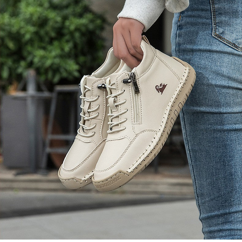 Ergonomiczne buty ortopedyczne ze skóry — wykonane z najwyższej jakości włoskiej skóry bydlęcej, z podparciem łuku stopy, które pomaga złagodzić ból stóp