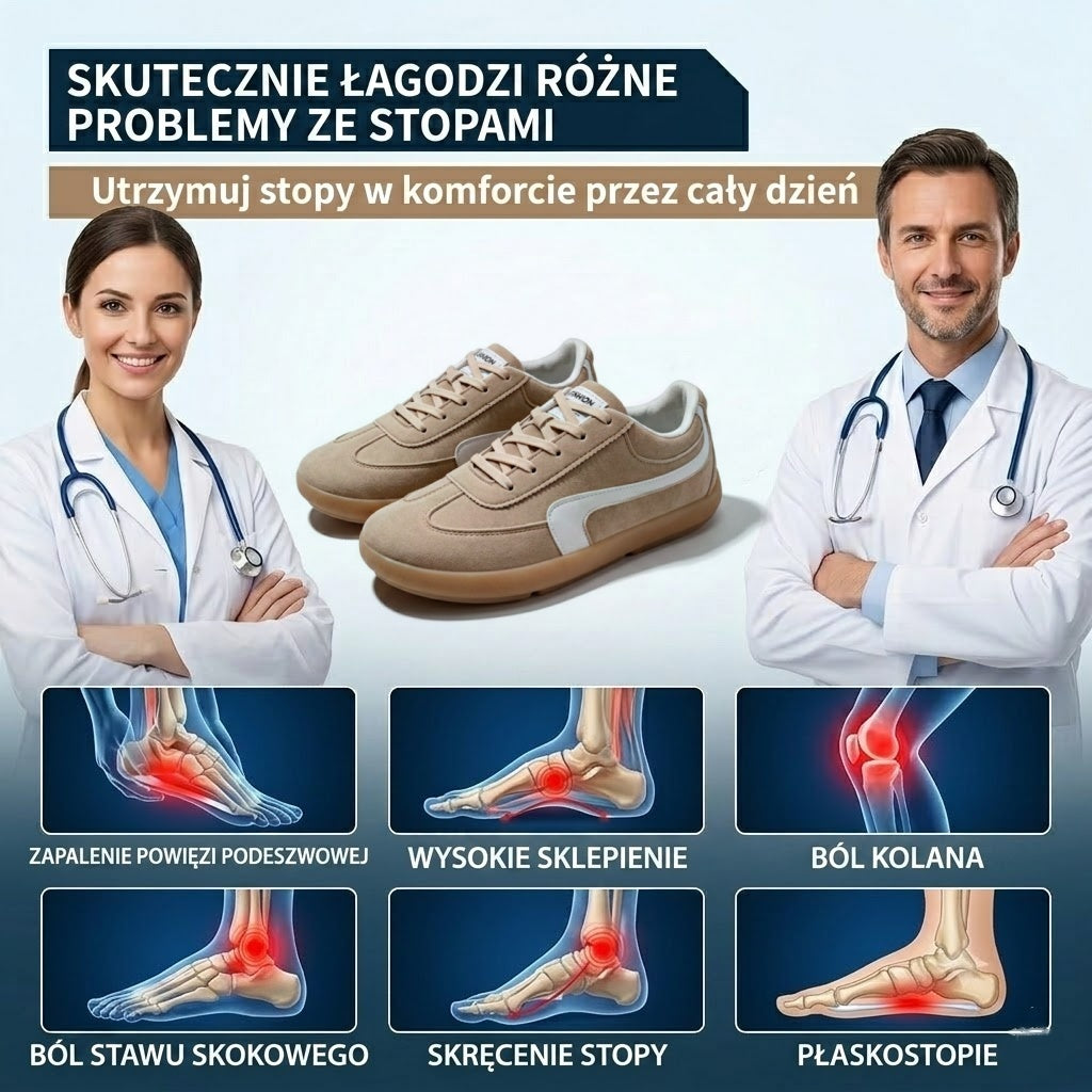 (🔥60% zniżki dzisiaj - nie przegap!) ⏰LULUMALASS® Ergonomiczna konstrukcja - Miękkie i wygodne buty ortopedyczne✅ Pożegnaj ból stóp i ciesz się całodziennym komfortem!