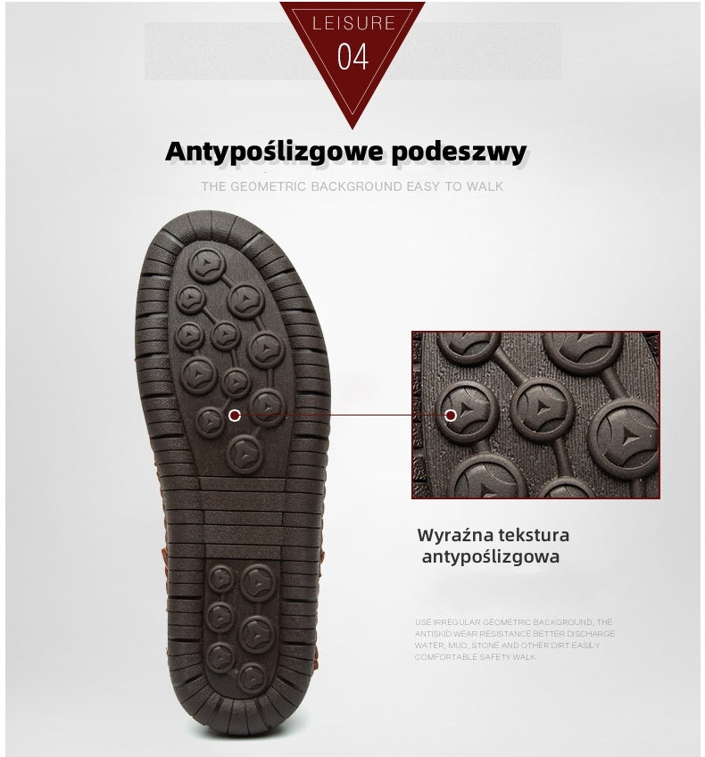 [Ograniczony czas: 50% zniżki i bezpłatne skarpety z wysokiej jakości bawełny] Stylowe, miękkie i wygodne skórzane buty (wsparcie łuku ułatwia chodzenie)