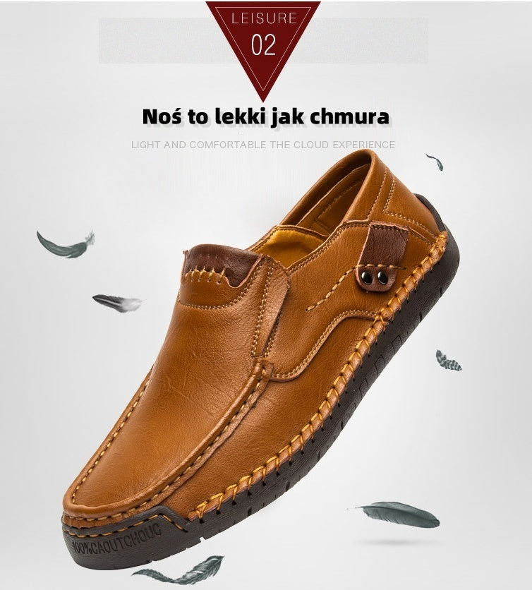 [Ograniczony czas: 50% zniżki i bezpłatne skarpety z wysokiej jakości bawełny] Stylowe, miękkie i wygodne skórzane buty (wsparcie łuku ułatwia chodzenie)