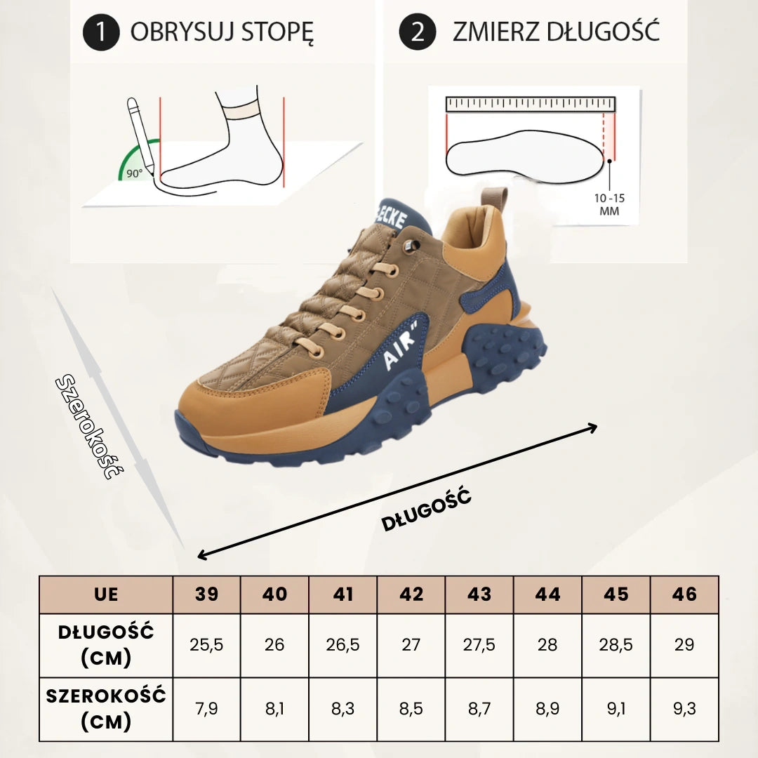 (🔥60% zniżki dzisiaj - nie przegap!) LULUMALASS® - Męskie buty ortopedyczne z amortyzacją ✅ Pożegnaj ból stóp i ciesz się całodziennym komfortem!