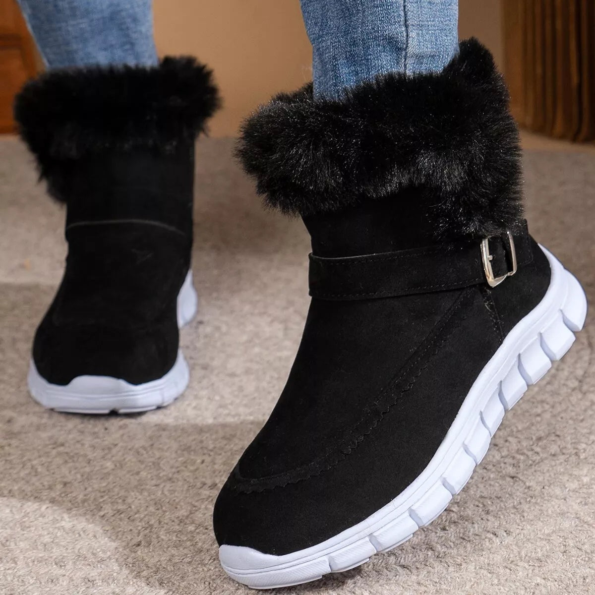 flemat® - Ergonomicznie ukształtowane zimowe buty ortopedyczne łagodzące ból stóp, kolan i pleców - Damskie
