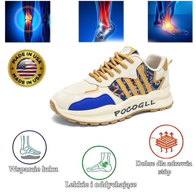 Buty sportowe flemat® | Szerokie noski redukują nacisk na stopę i zapewniają całodzienny komfort.