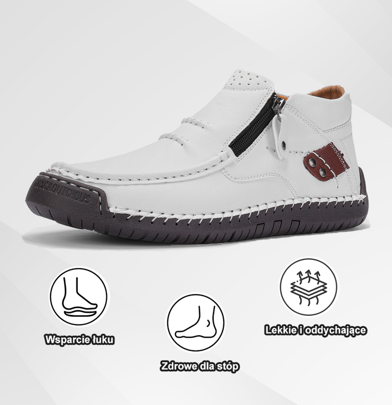 (⏰ Oferta ograniczona czasowo – 50% zniżki) – Ręcznie robione, najwyższej jakości skórzane buty męskie wsuwane – szeroki nosek, wsparcie łuku stopy, wodoodporność, antypoślizgowa podeszwa (nadaje się do noszenia na co dzień, w podróży i na świeżym powietr