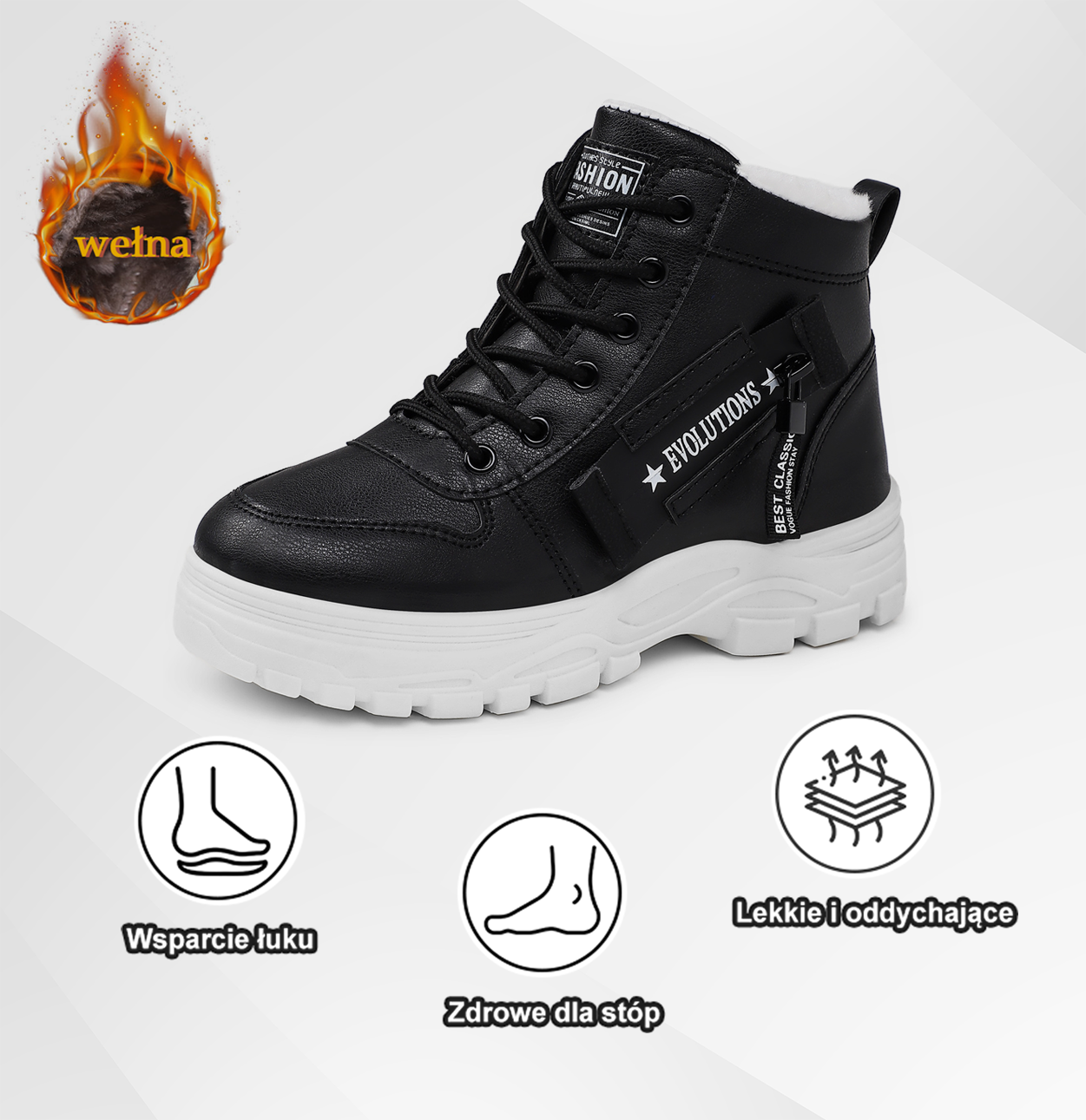 (🔥Ograniczona czasowo zniżka 50% - Nie przegap!)⏰ - Miękkie i wygodne wełniane buty zimowe - Wiatroszczelne i wodoodporne (wsparcie łuku stopy ułatwiające chodzenie)