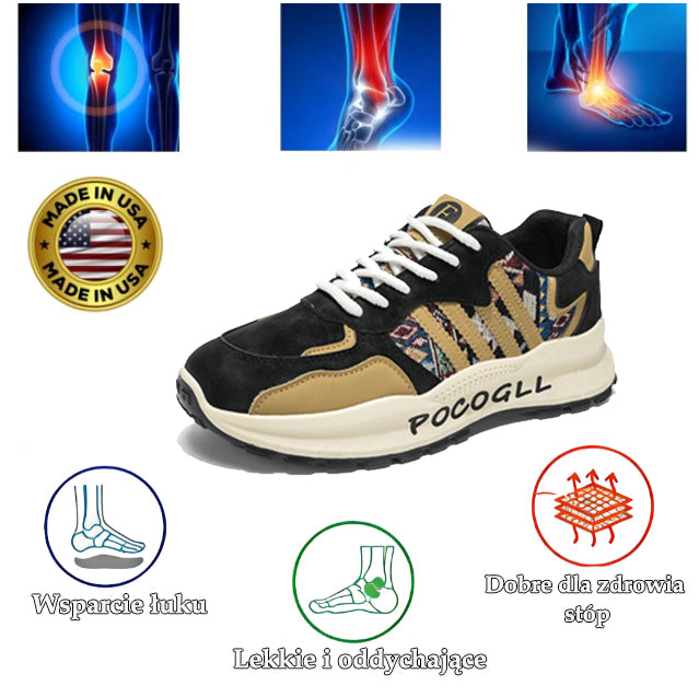 Buty sportowe flemat® | Szerokie noski redukują nacisk na stopę i zapewniają całodzienny komfort.