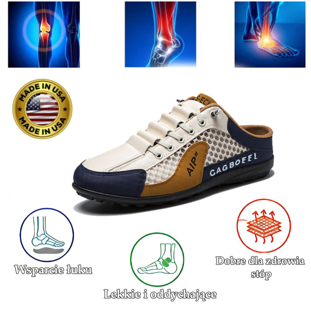 (🔥50% zniżki dzisiaj - nie przegap) Buty sportowe i kapcie - nowy, oddychający i odporny na zapachy materiał