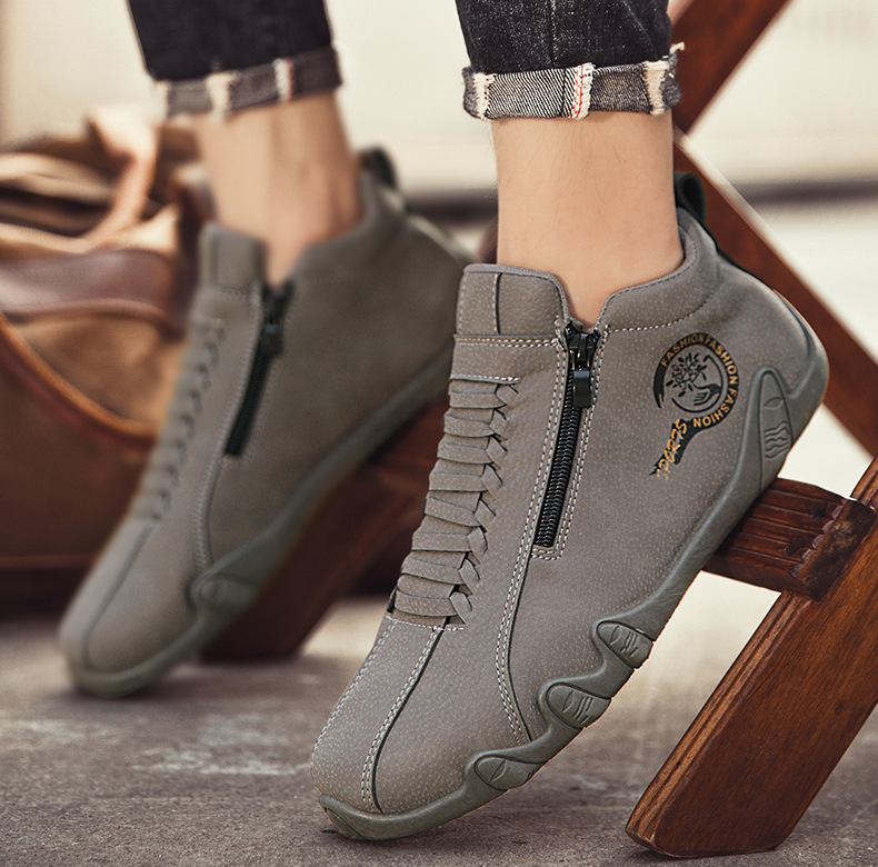 flemat® | Wygodne skórzane buty z podparciem łuku stopy, zapinane na zamek, antypoślizgowe i wodoodporne.