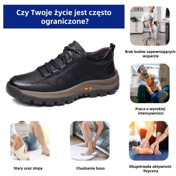 ⏰70% zniżki dzisiaj - nie przegap 🐂 Ortopedyczne buty z włoskiej skóry, szyte ręcznie, z podparciem łuku stopy ✅ Miękkie i wygodne, zapewniające natychmiastowy komfort.