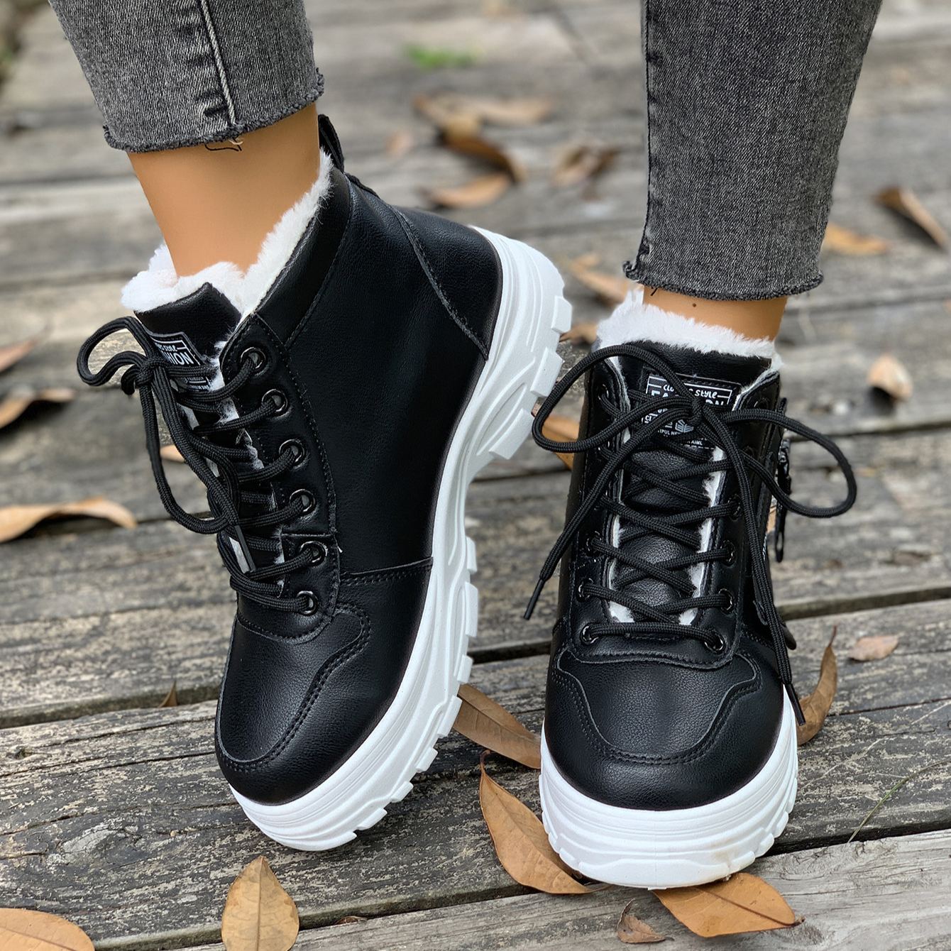 (🔥Ograniczona czasowo zniżka 50% - Nie przegap!)⏰ - Miękkie i wygodne wełniane buty zimowe - Wiatroszczelne i wodoodporne (wsparcie łuku stopy ułatwiające chodzenie)