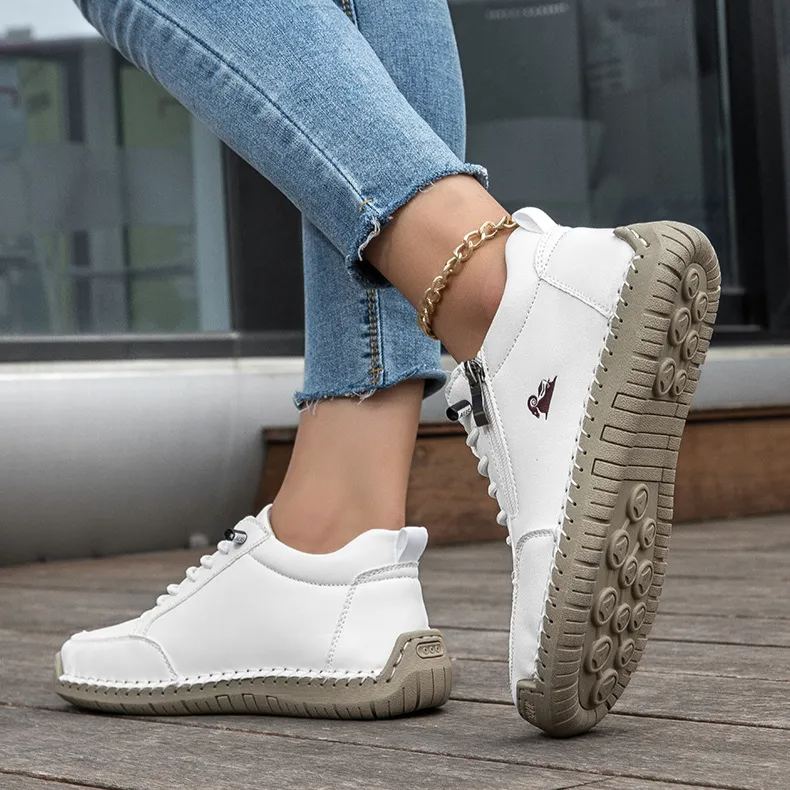 flemat® | Wysokie, skórzane buty ortopedyczne z ergonomicznym podparciem łuku stopy i antypoślizgową podeszwą zapewniają wyjątkowy komfort!