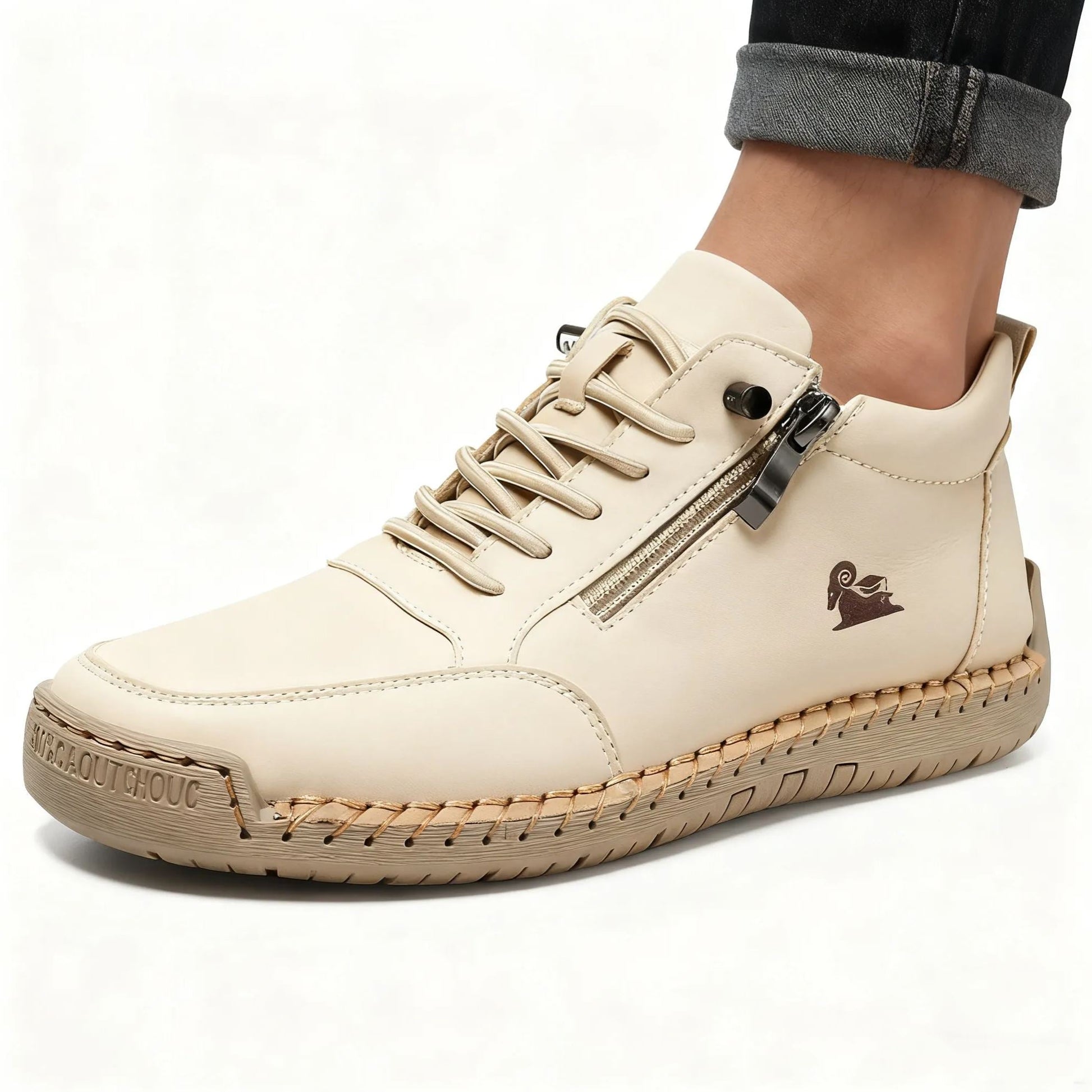 flemat® | Wysokie, skórzane buty ortopedyczne z ergonomicznym podparciem łuku stopy i antypoślizgową podeszwą zapewniają wyjątkowy komfort!