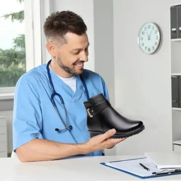 🔥 50% zniżki dzisiaj - Nie przegap ⏰ - Miękkie i wygodne damskie buty z prawdziwej skóry owczej (z podparciem łuku stopy dla łatwiejszego chodzenia)