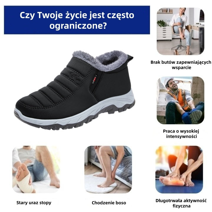 🔥 50% zniżki dzisiaj - nie przegap ⏰ Ergonomicznie zaprojektowane buty ortopedyczne - konstrukcja z podparciem łuku stopy 👞 Łatwo pozbądź się bólu stóp
