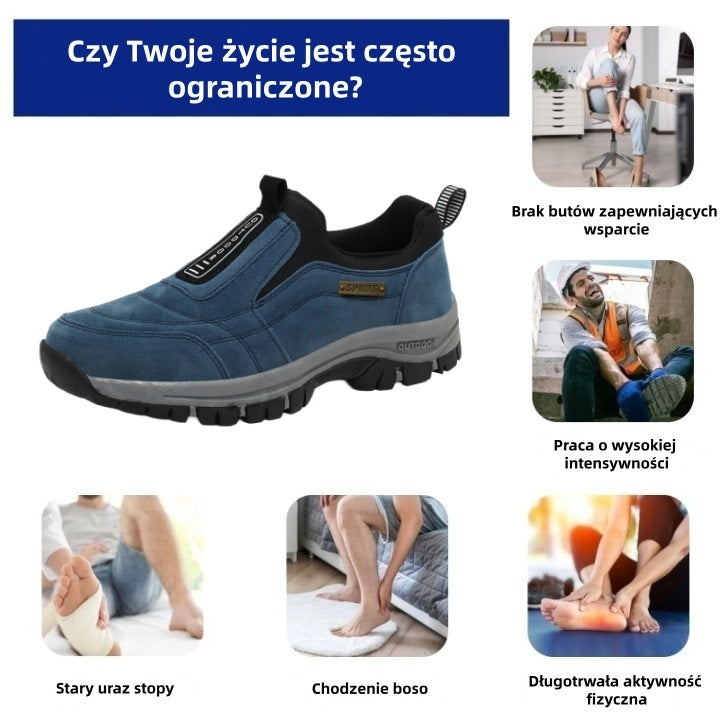 🔥50% zniżki dzisiaj – nie przegap! ⏰ Ergonomicznie zaprojektowane buty ortopedyczne – wsparcie łuku stopy 👞 Pozbądź się bólu stóp z łatwością – unisex