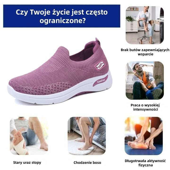 🎉Ostatni dzień! 70% zniżki! ✅ Ortopedyczne obuwie medyczne przeznaczone dla kobiet z problemami stóp, które łagodzą ból pleców, stawów i stóp.