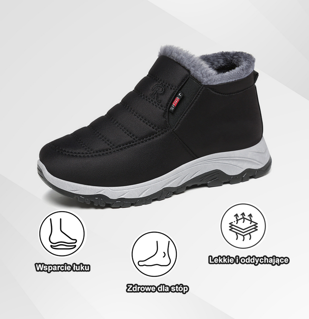 (🔥Oferta ograniczona czasowo - 50% zniżki - Nie przegap!) Wygodne i ergonomiczne zimowe buty z ciepłą wełnianą podszewką - łagodzą ból pleców, stawów i stóp.