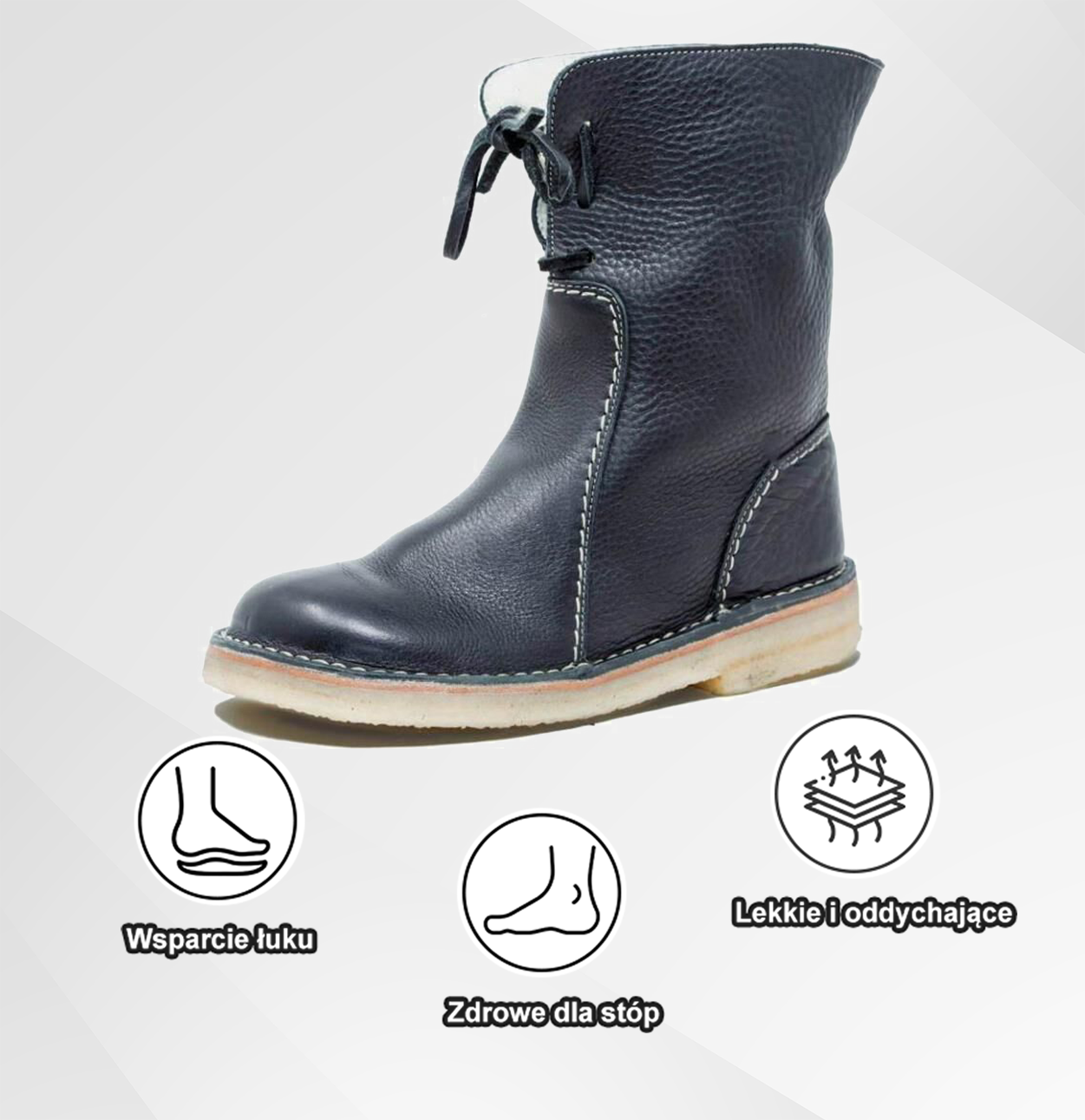 (🔥Ograniczona czasowo zniżka 50% - Nie przegap!)⏰ - Miękkie i wygodne buty z owczej skóry w stylu vintage (z podparciem łuku stopy dla łatwiejszego chodzenia)